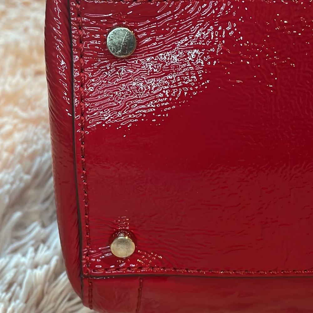 Kate Spade NY Red Patent Leather tote bag - Picture 6 of 15